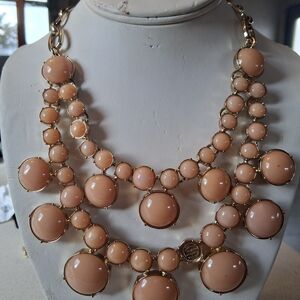 Talbots Gold and Cream Bubble Necklace
